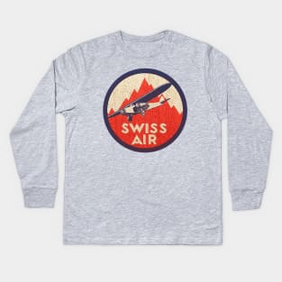 Swiss Air Kids Long Sleeve T-Shirt